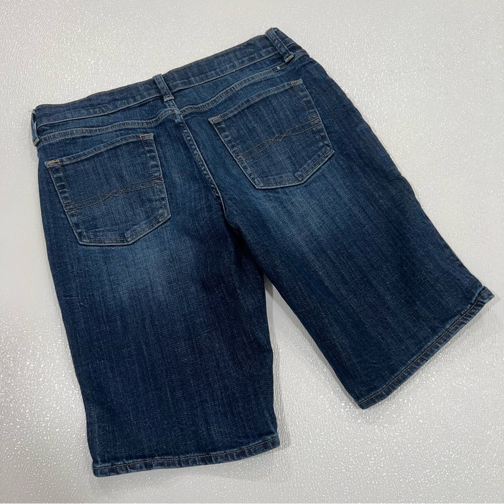 LUCKY BRAND Dark Indigo Denim Bermuda Shorts Size 8 - Picture 6 of 6